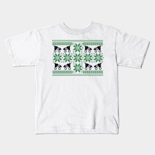 Roller Derby Ugly Winter Sweater- Green Kids T-Shirt